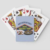 Aangepaste Las Vegas Bachelor Party Casino Reis Pokerkaarten (Achterkant)
