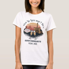 Aangepaste Las Vegas Bachelorette Bruid T-shirt
