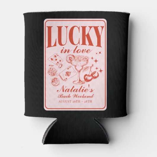 Aangepaste Las Vegas Bachelorette Party gepersonal Blikjeskoeler (Voorkant)