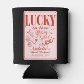 Aangepaste Las Vegas Bachelorette Party gepersonal Blikjeskoeler (Achterkant)