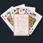 Aangepaste Las Vegas Bachelorette Party gepersonal Pokerkaarten<br><div class="desc">Aangepaste Las Vegas Bachelorette Party gepersonaliseerd</div>