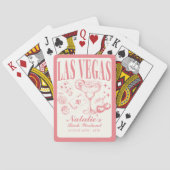 Aangepaste Las Vegas Bachelorette Party gepersonal Pokerkaarten (Achterkant)