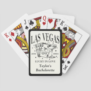 Aangepaste Las Vegas Bachelorette Party gepersonal Pokerkaarten