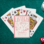 Aangepaste Las Vegas Bachelorette Party gepersonal Pokerkaarten<br><div class="desc">Voeg een gepersonaliseerde touch toe aan uw Las Vegas vrijgezellenfeest met onze Pink Custom Las Vegas vrijgezellenfeest gepersonaliseerde pokerkaarten. Deze kaarten zijn ontworpen om de opwinding en glamour van uw vrijgezellenweekend vast te leggen met thema's zoals "Vegas Before Vows" en "Lucky in Love Bachelorette Weekend." Perfect voor een Las Vegas...</div>
