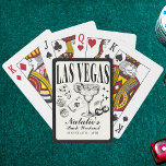 Aangepaste Las Vegas Bachelorette Party gepersonal Pokerkaarten<br><div class="desc">Verhoog je Las Vegas vrijgezellenfeest met onze Black and White Custom Las Vegas vrijgezellenfeest gepersonaliseerde pokerkaarten. Deze kaarten, die perfect elegantie en plezier combineren, zijn ontworpen om de essentie van uw thema's "Vegas Before Vows" en "Lucky in Love Bachelorette Weekend" vast te leggen. Of je nu een levendige Las Vegas...</div>