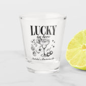 Aangepaste Las Vegas Bachelorette Party gepersonal Shot Glas (Voorkant)