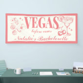 Aangepaste Las Vegas Bachelorette Party gepersonal Spandoek (Beurs)