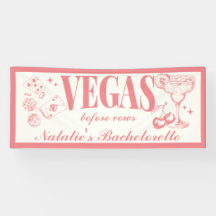Aangepaste Las Vegas Bachelorette Party gepersonal Spandoek
