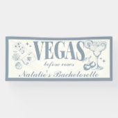 Aangepaste Las Vegas Bachelorette Party gepersonal Spandoek (Horizontaal)