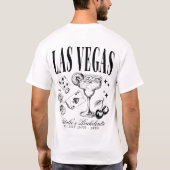 Aangepaste Las Vegas Bachelorette Party gepersonal T-shirt (Achterkant)