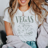 Aangepaste Las Vegas Bachelorette Party gepersonal T-shirt