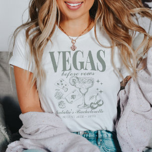 Aangepaste Las Vegas Bachelorette Party gepersonal T-shirt