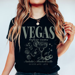 Aangepaste Las Vegas Bachelorette Party gepersonal T-shirt