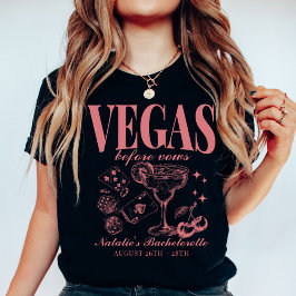Aangepaste Las Vegas Bachelorette Party gepersonal T-shirt