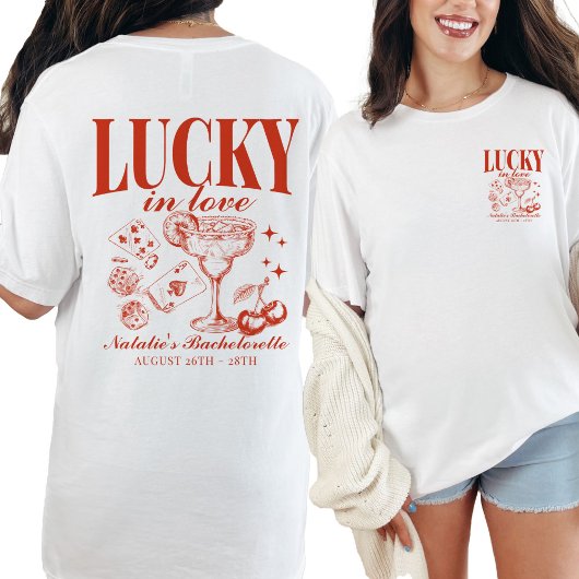 Aangepaste Las Vegas Bachelorette Party gepersonal T-shirt