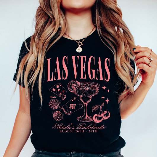 Aangepaste Las Vegas Bachelorette Party gepersonal T-shirt