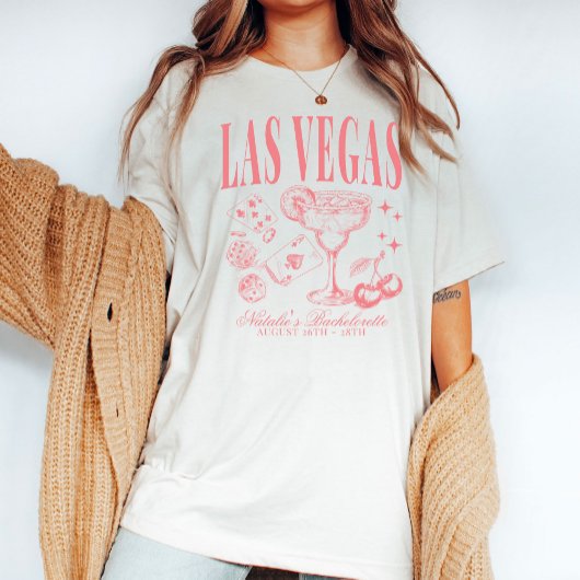 Aangepaste Las Vegas Bachelorette Party gepersonal T-shirt