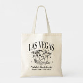 Aangepaste Las Vegas Bachelorette Party gepersonal Tote Bag (Achterkant)
