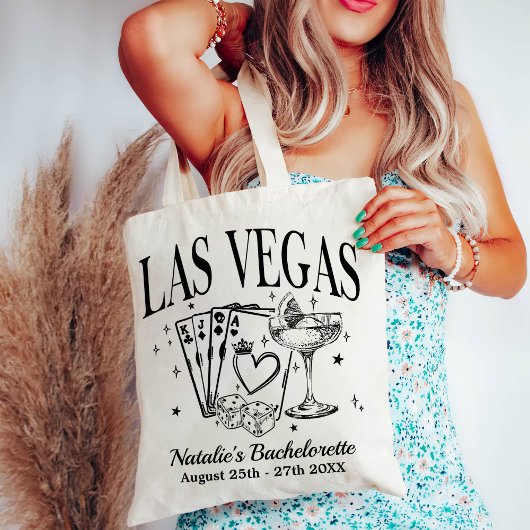 Aangepaste Las Vegas Bachelorette Party gepersonal Tote Bag