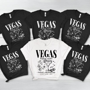 Aangepaste Las Vegas Bachelorette Party gepersonal Tri-Blend Shirt