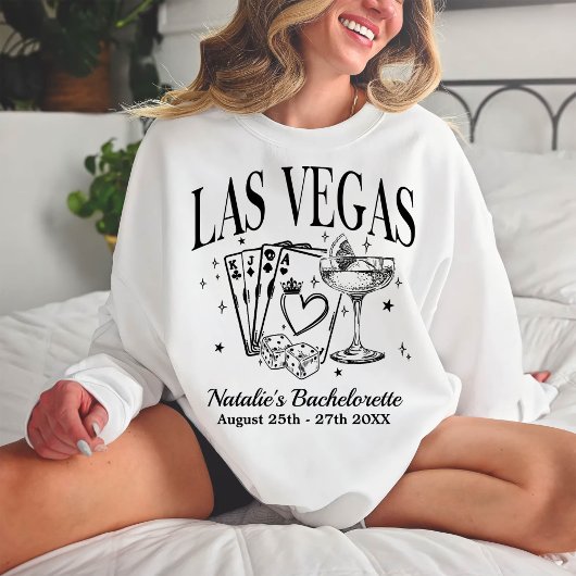 Aangepaste Las Vegas Bachelorette Party gepersonal Trui