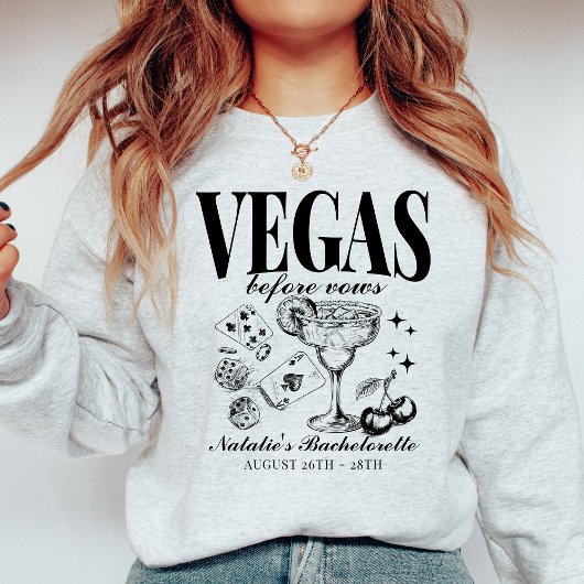 Aangepaste Las Vegas Bachelorette Party gepersonal Trui