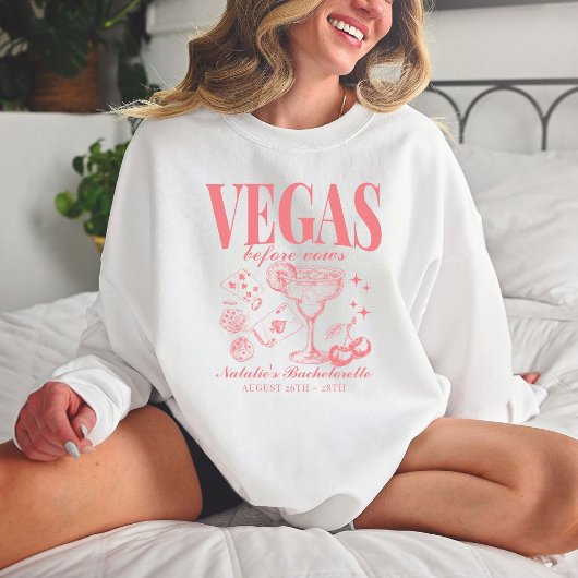 Aangepaste Las Vegas Bachelorette Party gepersonal Trui