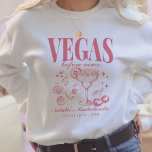 Aangepaste Las Vegas Bachelorette Party gepersonal Trui<br><div class="desc">Gear up voor uw Las Vegas vrijgezellenfeest met onze roze "Vegas Before Vows" Custom Las Vegas vrijgezellenfeest gepersonaliseerde Crewneck sweatshirt. Dit gezellige en stijlvolle sweatshirt is perfect voor het toevoegen van comfort en flair aan uw speciale weekend. Met een retro casino strand trip ontwerp, het zet de toon voor een...</div>