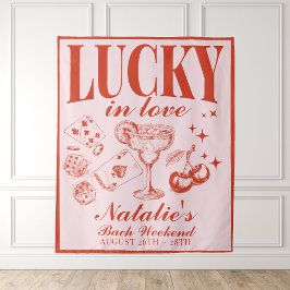 Aangepaste Las Vegas Bachelorette Party gepersonal Wandkleed