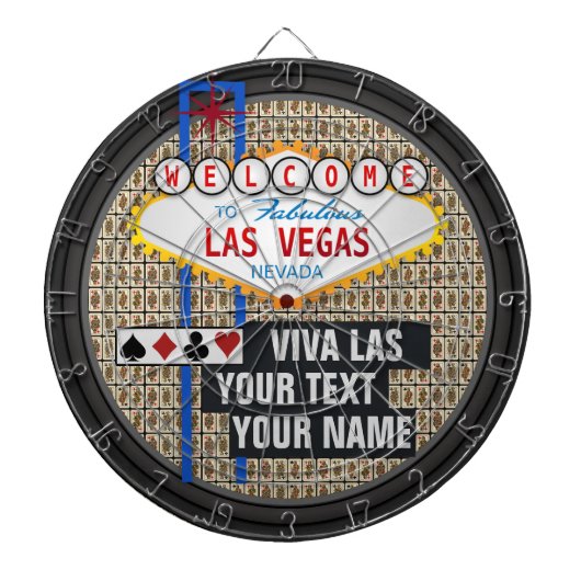 Aangepaste Las Vegas Dartbord (Voorkant)