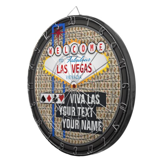 Aangepaste Las Vegas Dartbord (Voorkant Rechts)