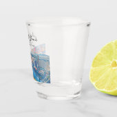 Aangepaste Las Vegas Skyline Shot Glass Glas (Rechts)