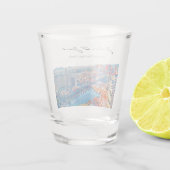 Aangepaste Las Vegas Skyline Shot Glass Shot Glas (Achterkant)