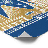 Aangepaste Las Vegas Strip Skyline  stadsgezicht Poster (Hoek)