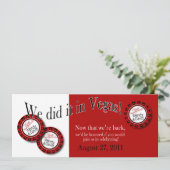 Aangepaste Las Vegas thema Ontvanging BBQ Uitnodig Kaart (Staand voorkant)