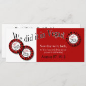 Aangepaste Las Vegas thema Ontvanging BBQ Uitnodig Kaart (Voorkant / Achterkant)