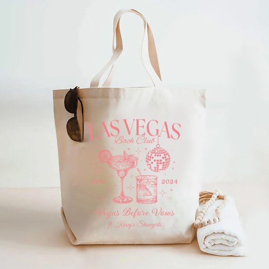 Aangepaste Las Vegas vrijgezellenfeest Persoonlijk Tote Bag