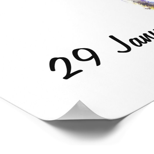 Aangepaste Las Vegas Wedding Reception Banner Poster (Hoek)