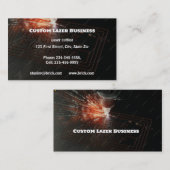 Aangepaste lasersnijgravure visitekaartje (Voorkant / Achterkant)