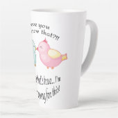 Aangepaste latente beweging latte mok (Rechterhoek)