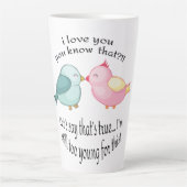 Aangepaste latente beweging latte mok (Voorkant)