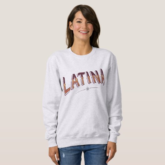 Aangepaste Latina Graphic T-shirt - Bold Design (Voorkant volledig)