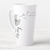 Aangepaste Latte Flower Mok (Linkerhoek)