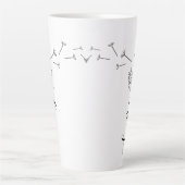 Aangepaste Latte Flower Mok (Voorkant)