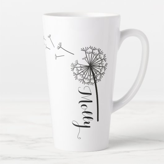 Aangepaste Latte Flower Mok (Rechts)