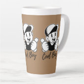 Aangepaste latte Mok Design | Gepersonaliseerde ko (Rechterhoek)