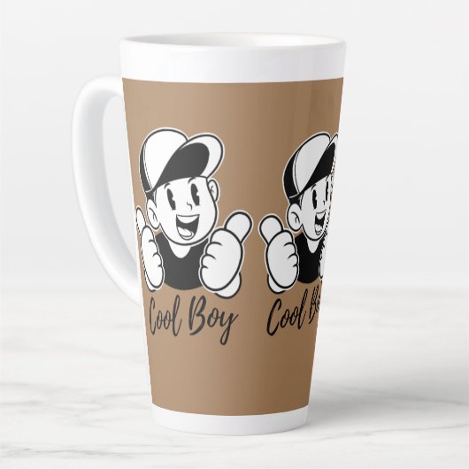 Aangepaste latte Mok Design | Gepersonaliseerde ko (Linkerhoek)