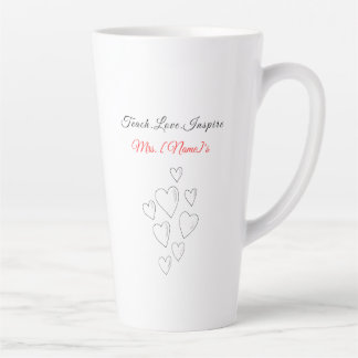 Aangepaste Latte 'Teach Love Inspire' voor kleuter Mok