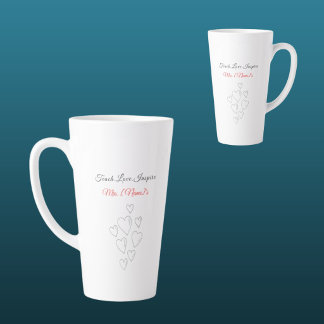 Aangepaste Latte 'Teach Love Inspire' voor kleuter Mok