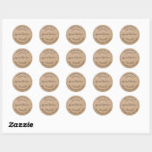Aangepaste laurier Verspreid de liefde  Ronde Sticker (Vel)